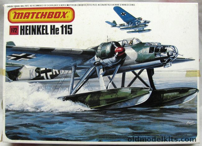 Matchbox 1/72 Heinkel He-115  - Finnish Air Force or Luftwaffe (2), PK-401 plastic model kit